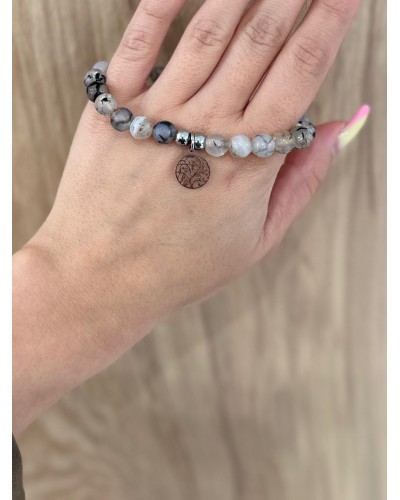 Bransoletka marmurek By o la la...! srebrne drzewo