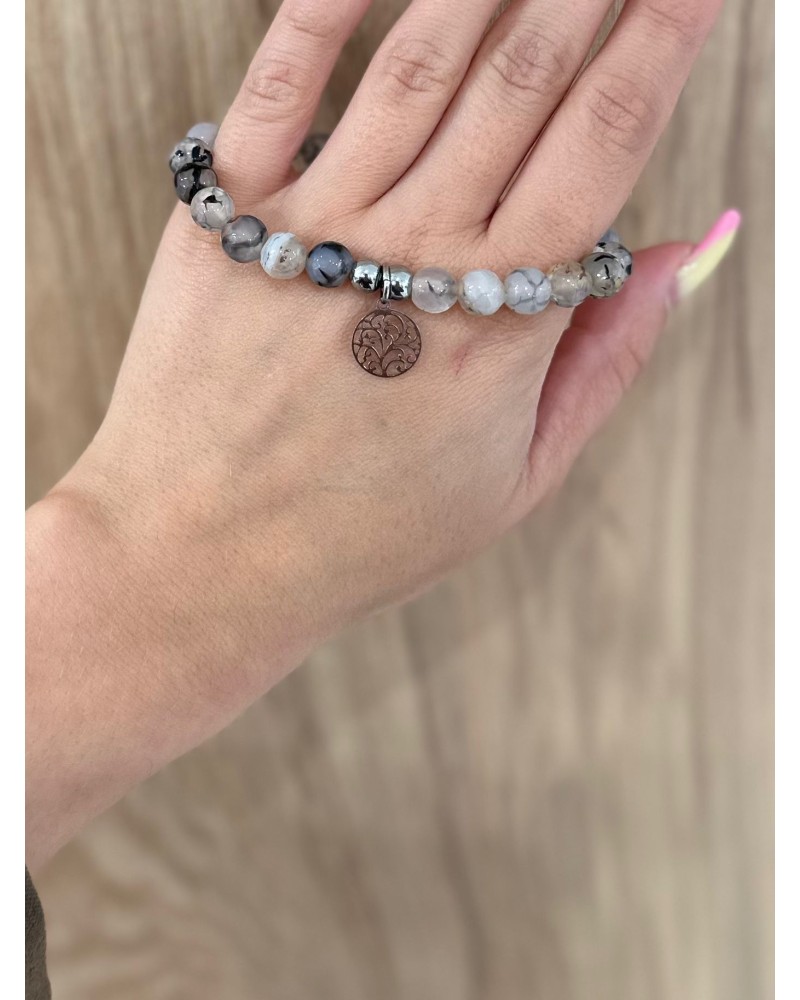 Bransoletka marmurek By o la la...! srebrne drzewo