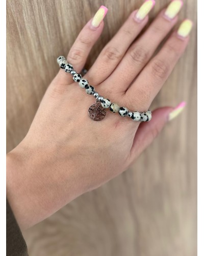 Bransoletka marmurek By o la la...! złota zawieszka