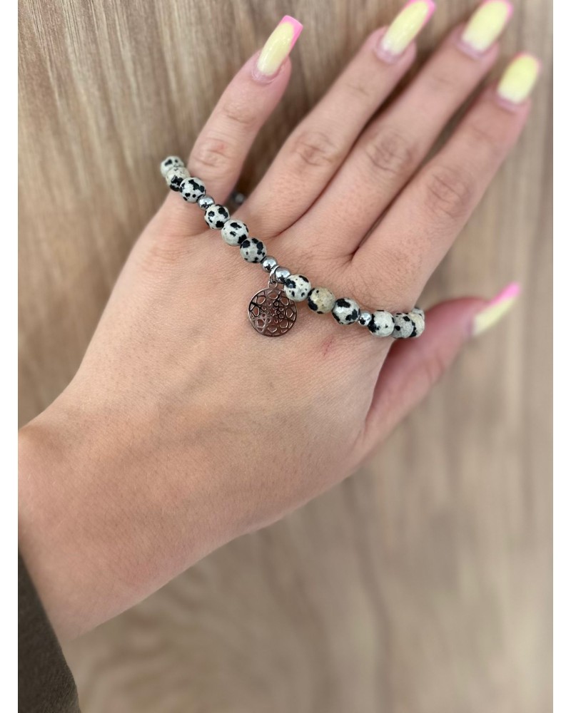 Bransoletka marmurek By o la la...! złota zawieszka