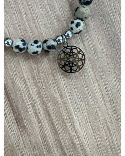 Bransoletka marmurek By o la la...! złota zawieszka