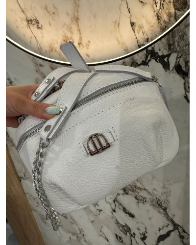 Nerka LOL By o la la...! biały ze srebrem małe logo