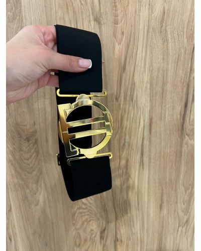 Pasek elastyczny ze złotą klamrą By o la la...!