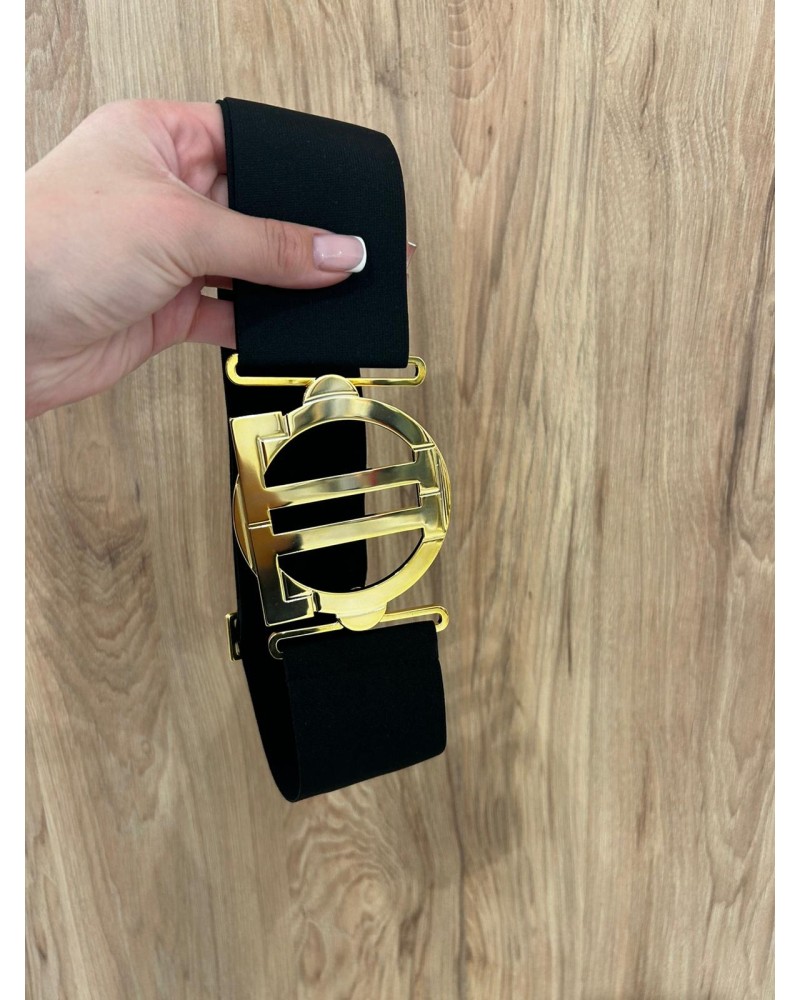 Pasek elastyczny ze złotą klamrą By o la la...!