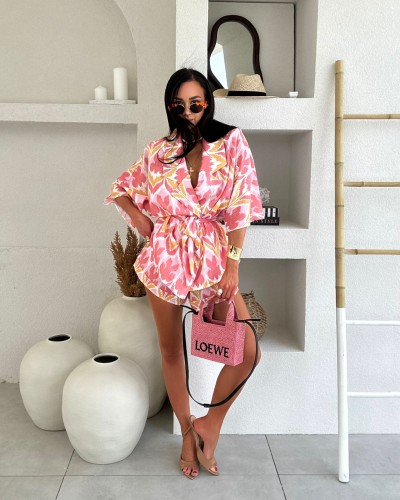 Komplet kimono plus spodenki multicolor La Milla