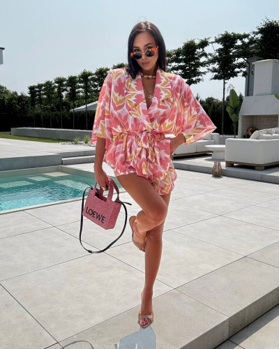 Komplet kimono plus spodenki multicolor La Milla