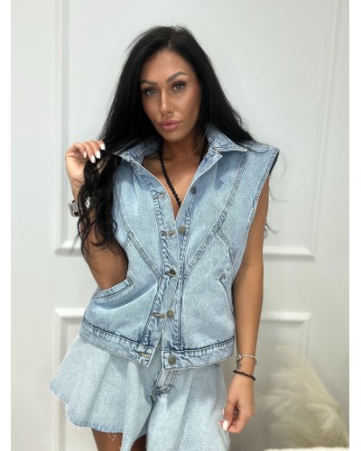 Jeansowa kamizelka La Milla