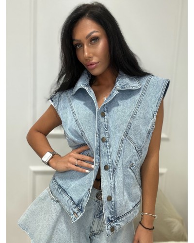 Jeansowa kamizelka La Milla