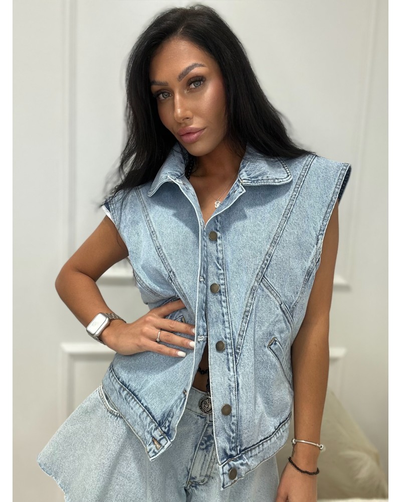 Jeansowa kamizelka La Milla