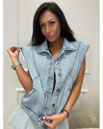 Jeansowa kamizelka La Milla