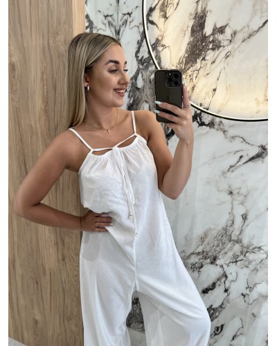 Kombinezon na ramiączkach By o la la...! biały