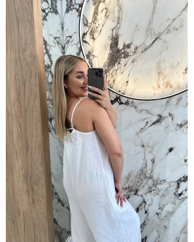 Kombinezon na ramiączkach By o la la...! biały