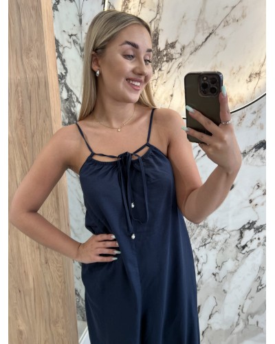 Kombinezon na ramiączkach By o la la...! granatowy