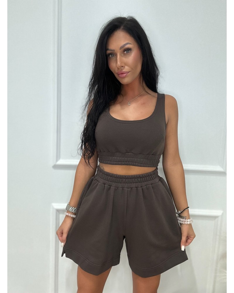 Top ze ściągaczem EMO gorzka czekolada