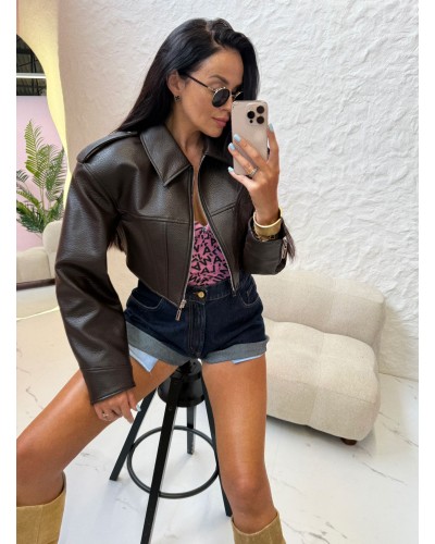 Spodenki jeansowe wywijane La Milla ciemne