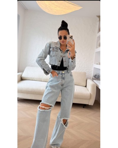 Spodnie jeansowe z dziurami La Milla