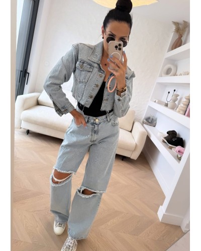 Spodnie jeansowe z dziurami La Milla