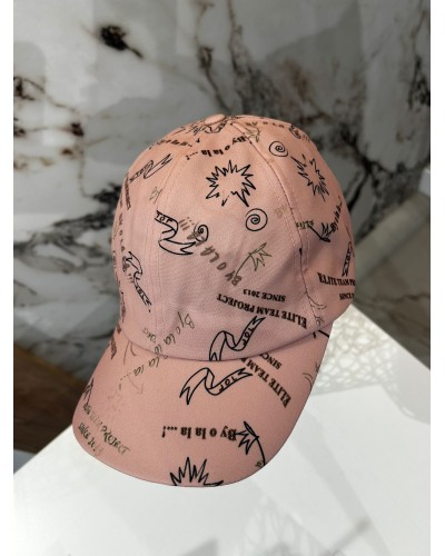 Czapka z daszkiem By o la la...! pudrowy róż