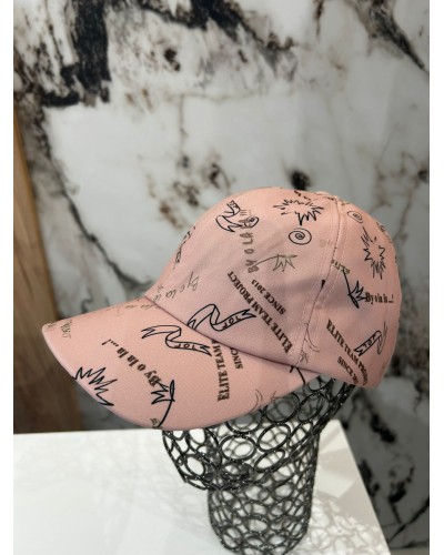 Czapka z daszkiem By o la la...! pudrowy róż