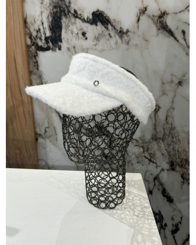 Daszek bouckle By o la la...! śmietankowy