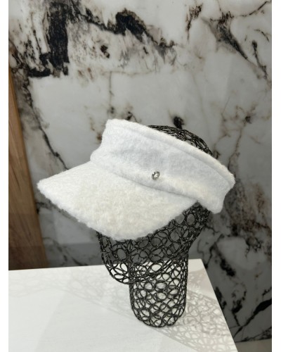 Daszek bouckle By o la la...! śmietankowy