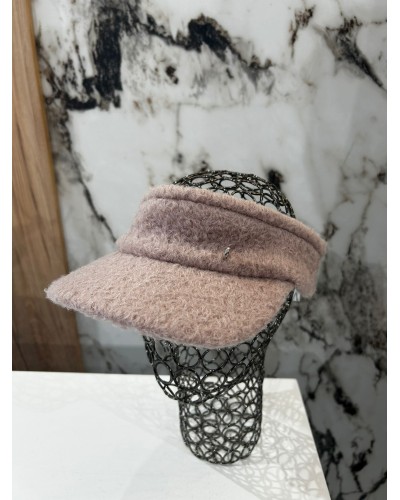 Daszek bouckle By o la la...! pudrowy róż