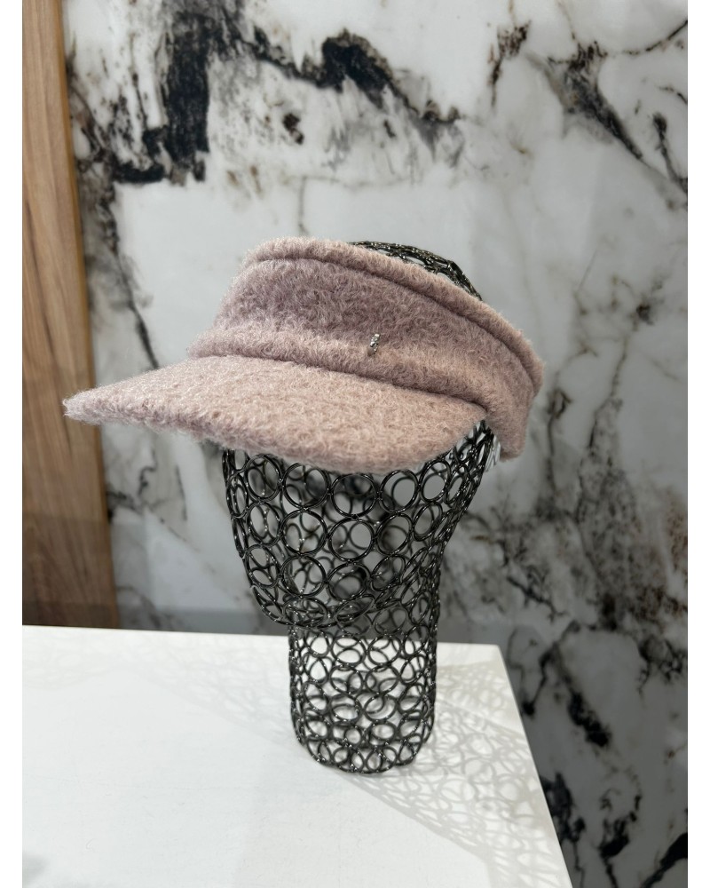 Daszek bouckle By o la la...! pudrowy róż