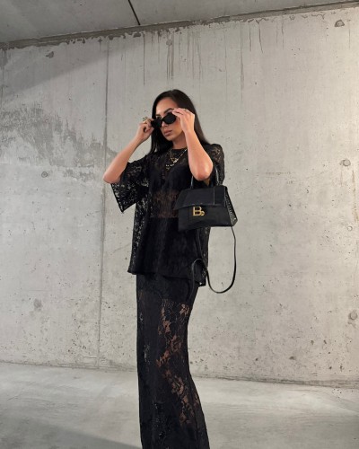 Spódnica koronkowa La Milla czarna