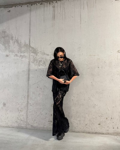 Spódnica koronkowa La Milla czarna