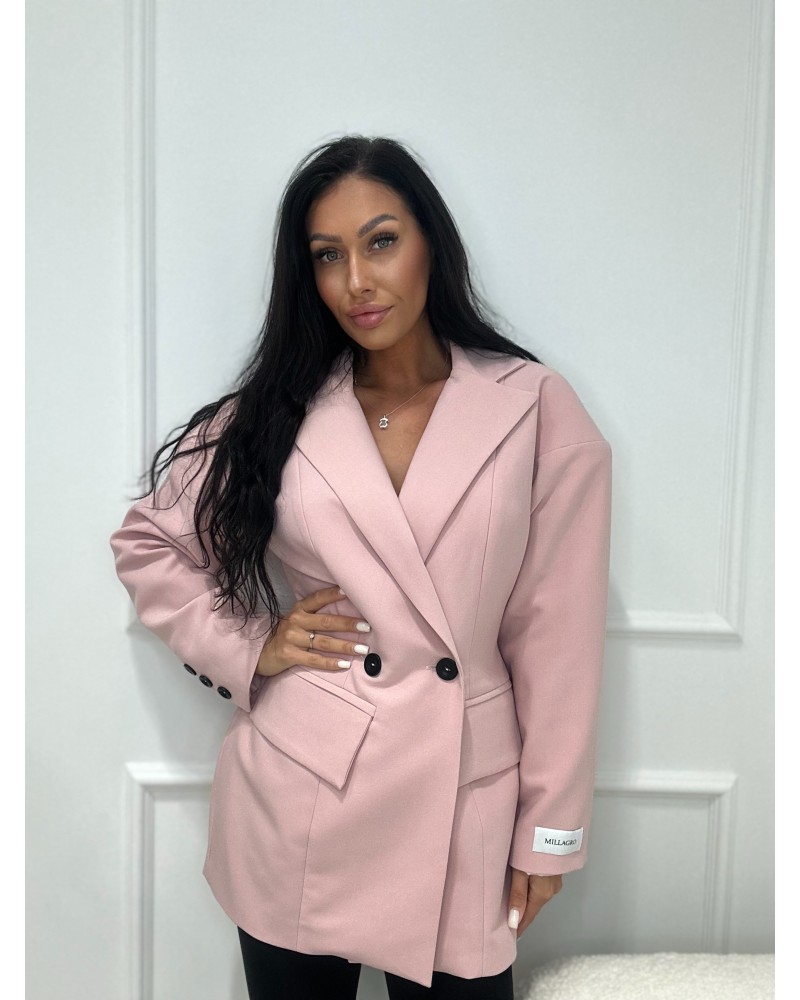 Sukienko-marynarka Millagro pudrowy róż