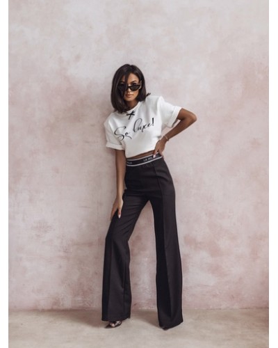 Spodnie z gumką La Milla czarne