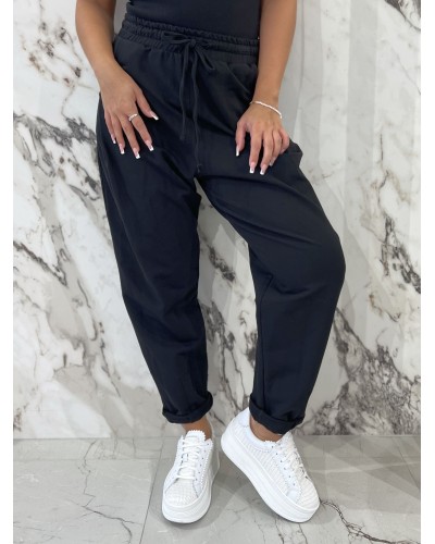 Spodnie dresowe troczki By o la la...! czarne