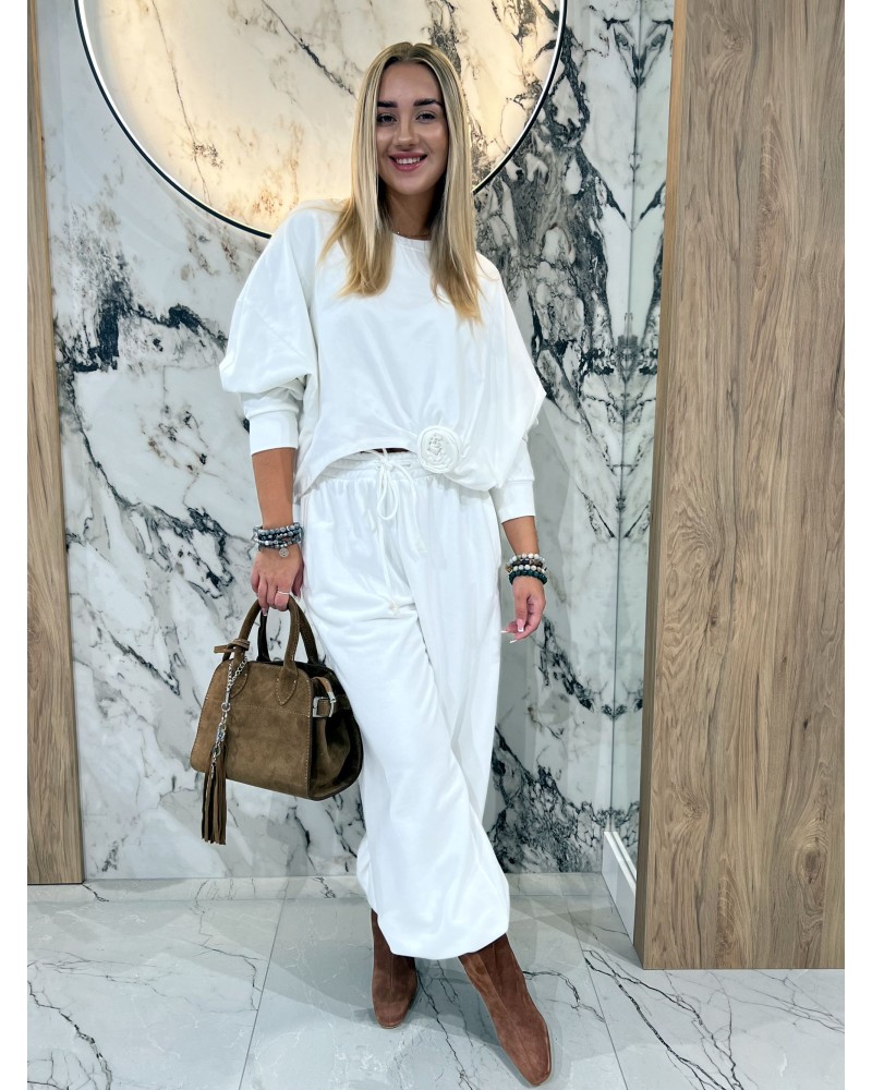 Spodnie fashion By o la la...! śmietana