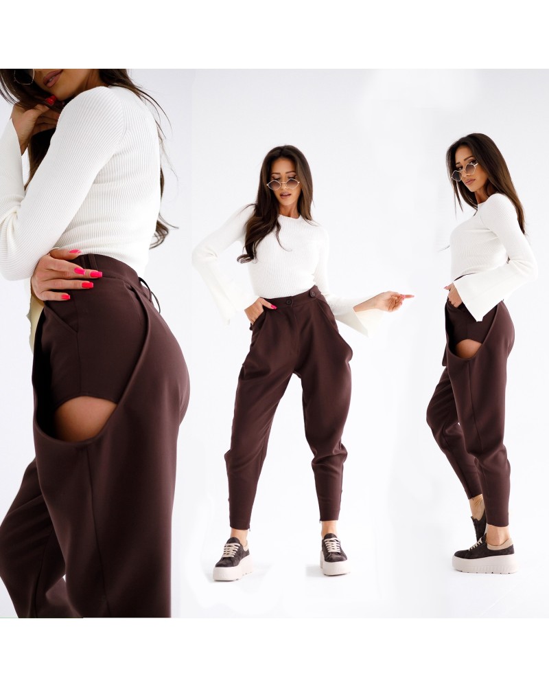 Spodnie z wycięciami By o la la...! chocomus