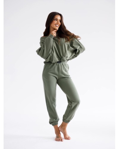 Spodnie dresowe B By o la la...! matcha