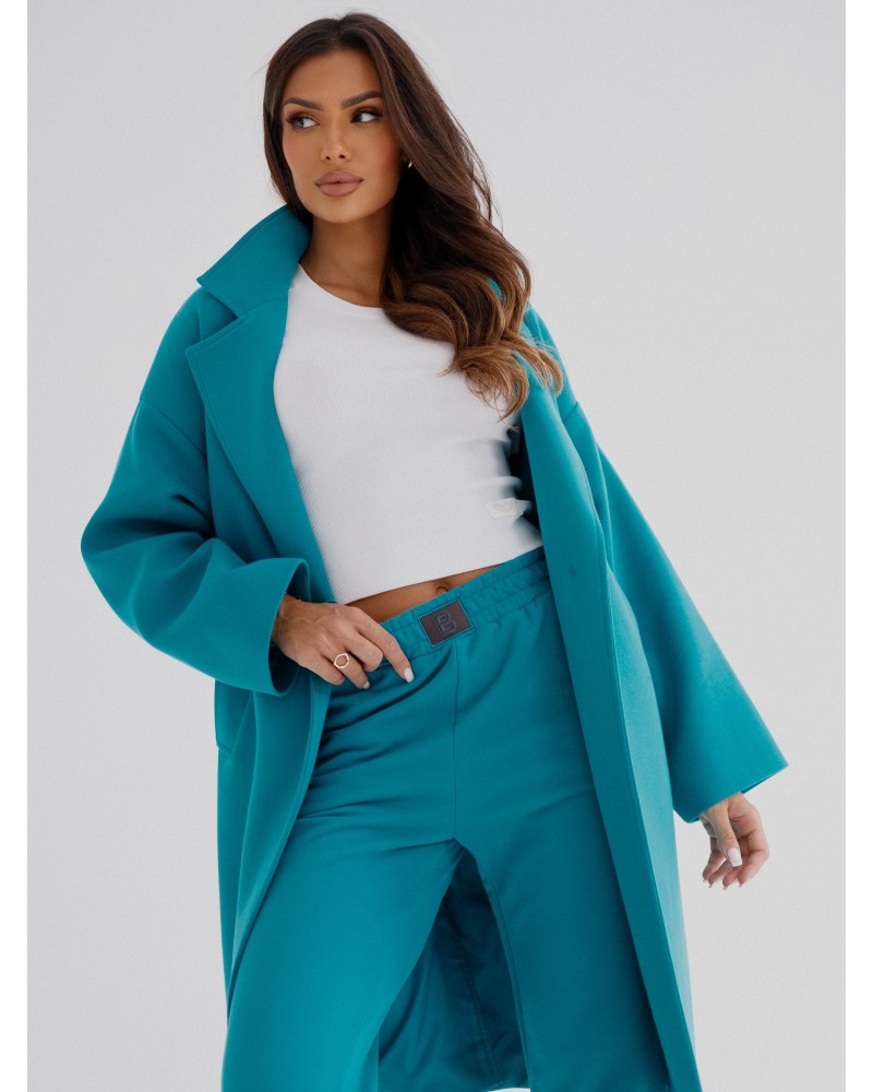 Płaszcz dresowy By o la la...! petrol