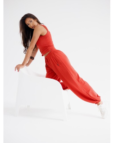 Spodnie fashion By o la la...! terracotta