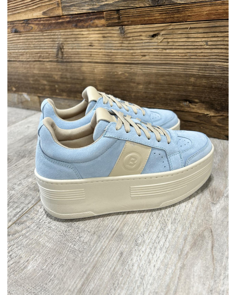 Sneakersy z literą "B" By o la la...! błękitne