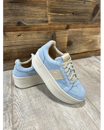 Sneakersy z literą "B" By o la la...! błękitne