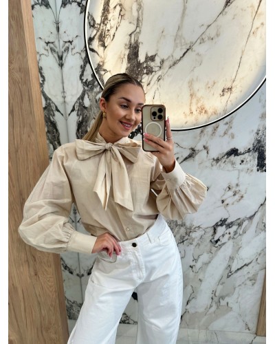 Koszula kokarda By o la la...! beżowa