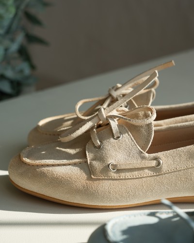 Mokasyny By o la la...! beżowe