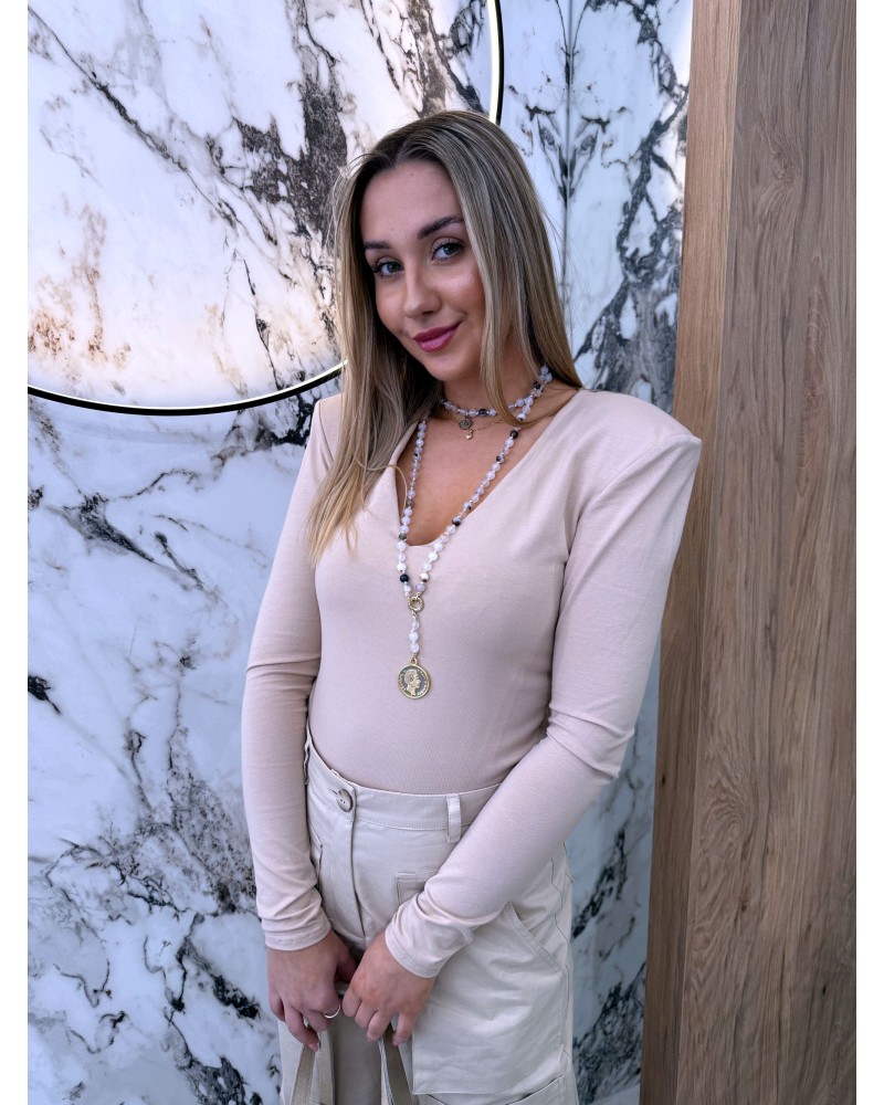 Body Lena La Milla beżowe